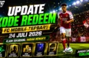 Update Kode Redeem FC Mobile Terbaru 24 Juli 2026, Buruan Klaim Gems, Player OVR Tinggi, dan Pack Gratis!. (Foto: AI)