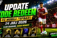Update Kode Redeem FC Mobile Terbaru 24 Juli 2026, Buruan Klaim Gems, Player OVR Tinggi, dan Pack Gratis!. (Foto: AI)