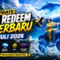 Kode Redeem FF Terbaru 25 Juli 2026, Buruan Klaim Bundle, Skin Senjata, dan Voucher Gratis. (Foto: garena)