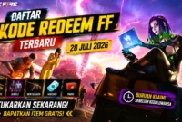 Daftar Kode Redeem FF Terbaru 28 Juli 2026, Tukarkan Sekarang untuk Dapat Item Gratis. (Foto: garena)