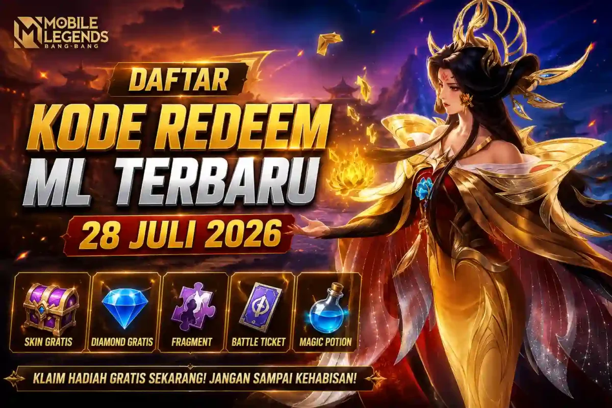 Daftar Kode Redeem ML Terbaru 28 Juli 2026, Ada Skin dan Diamond Gratis. (Foto: mobilelegends)