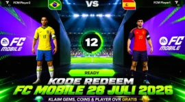 Daftar Kode Redeem FC Mobile Terbaru 28 Juli 2026, Klaim Gems, Coins, dan Player OVR Gratis. (Foto: ea)