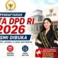 Pendaftaran Duta DPD RI 2026 Resmi Dibuka, Simak Syarat, Jadwal, dan Cara Daftarnya. (Foto: AI)
