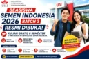 Beasiswa Semen Indonesia 2026 Batch 3 Resmi Dibuka, Kuliah Gratis 8 Semester di UISI. (foto: AI)