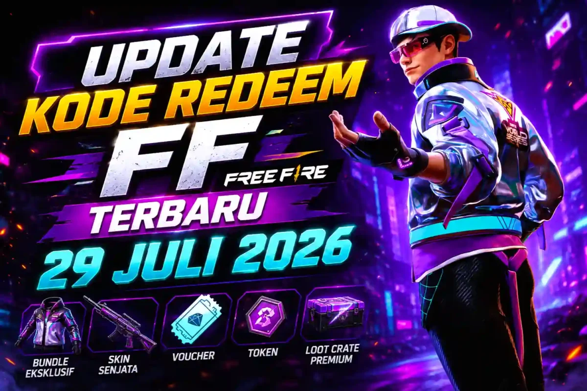 Garena Bagikan Kode Redeem FF Terbaru 29 Juli 2026, Cek Daftar Kode yang Masih Aktif. (Foto: garena)