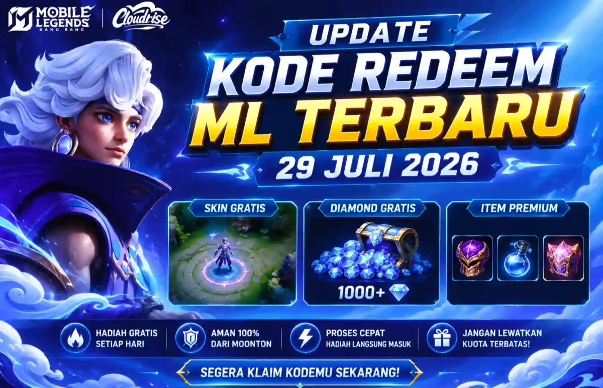 Moonton Bagikan Kode Redeem ML Terbaru 29 Juli 2026, Cek Daftar Kode yang Masih Aktif. (Foto: mobilelegends)