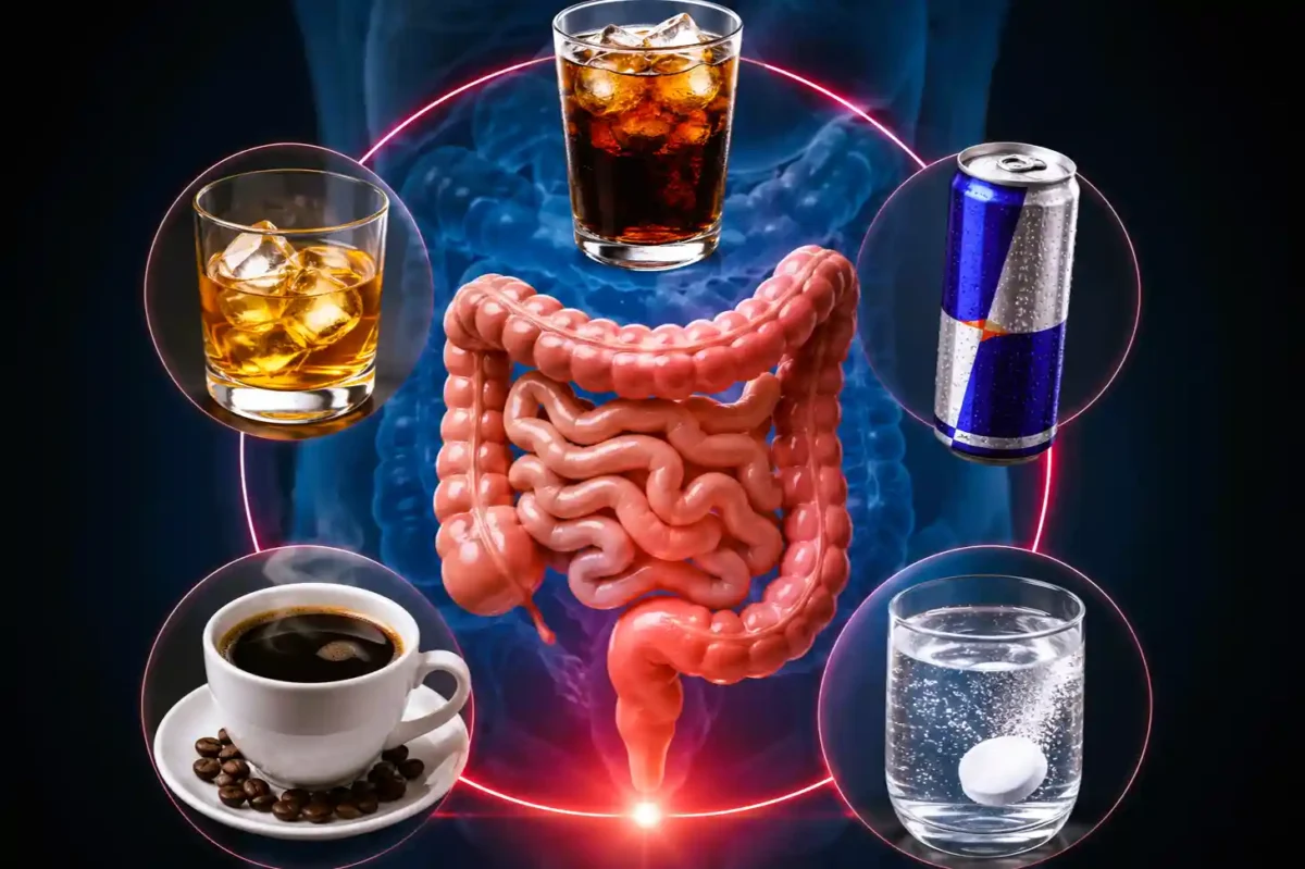 5 Minuman yang Diam-Diam Bisa Merusak Kesehatan Usus, Nomor 3 Dikonsumsi Banyak Orang Setiap Hari. (Foto: AI)