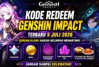 Kode Redeem Genshin Impact Terbaru 5 Juli 2026 Masih Aktif, Buruan Klaim Hadiahnya! (Foto: hoyoverse)