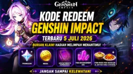 Kode Redeem Genshin Impact Terbaru 5 Juli 2026 Masih Aktif, Buruan Klaim Hadiahnya! (Foto: hoyoverse)