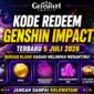 Kode Redeem Genshin Impact Terbaru 5 Juli 2026 Masih Aktif, Buruan Klaim Hadiahnya! (Foto: hoyoverse)