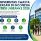 20 Universitas Swasta Terbaik di Indonesia 2026. (Foto: AI)
