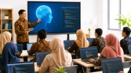 Partisipasi Guru dalam Pelatihan Coding dan AI Kemendikdasmen Tembus 97 Persen. (Foto Ilustrasi: AI)