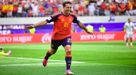 Spanyol Hajar Austria 3-0, Oyarzabal Cetak Brace dan Bawa La Roja ke 16 Besar Piala Dunia 2026. (Foto: AFP/Frederic J. Brown/mediaindonesia)