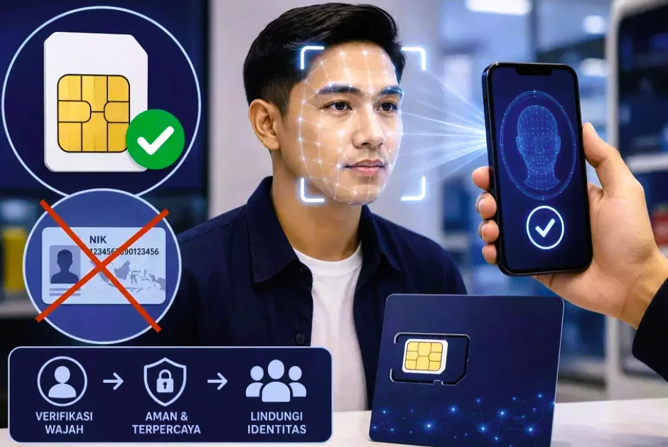 Komdigi Tutup Celah Aktivasi Nomor HP Pakai NIK Orang Lain, Kini Wajib Verifikasi Wajah. (Foto: Beritasatu.com/AI)