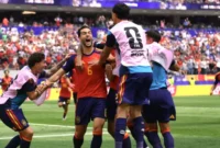 Gol Mikel Merino di Menit Akhir Antar Spanyol Singkirkan Belgia di Piala Dunia 2026. (Foto: https://x.com/FIFAcom/radarsolo.jawapos)