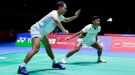Fajar/Fikri Lolos ke Final Japan Open 2026, Taklukkan Ganda Jepang Lewat Duel Tiga Gim. (Foto: Dok. PP PBSI/detik)