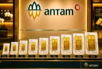 Harga Emas Antam Turun Lagi! Cek Harga Terbaru per 1 Juli 2026, Buyback Ikut Melemah. (Foto Ilustrasi: AI/investor)