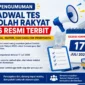 Jadwal Tes Sekolah Rakyat 2026 Resmi Terbit, Simak Jadwal, Materi, dan Cara Cek Peserta. (Foto: AI)