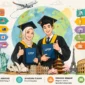 Daftar 20 Negara Favorit Tujuan Awardee LPDP 2026 Tahap 1. (Foto: AI)