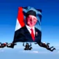 Hari Bhayangkara ke-80: Penerjun Payung Polri Kibarkan Foto Prabowo di Langit. (Foto: YouTube Sekretariat Presiden/kompas)