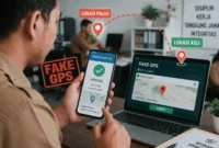 1.320 ASN Diperiksa, Ratusan Terancam Sanksi karena Diduga Akali Presensi Pakai Fake GPS. (Foto: AI)