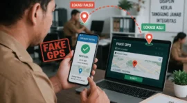 1.320 ASN Diperiksa, Ratusan Terancam Sanksi karena Diduga Akali Presensi Pakai Fake GPS. (Foto: AI)