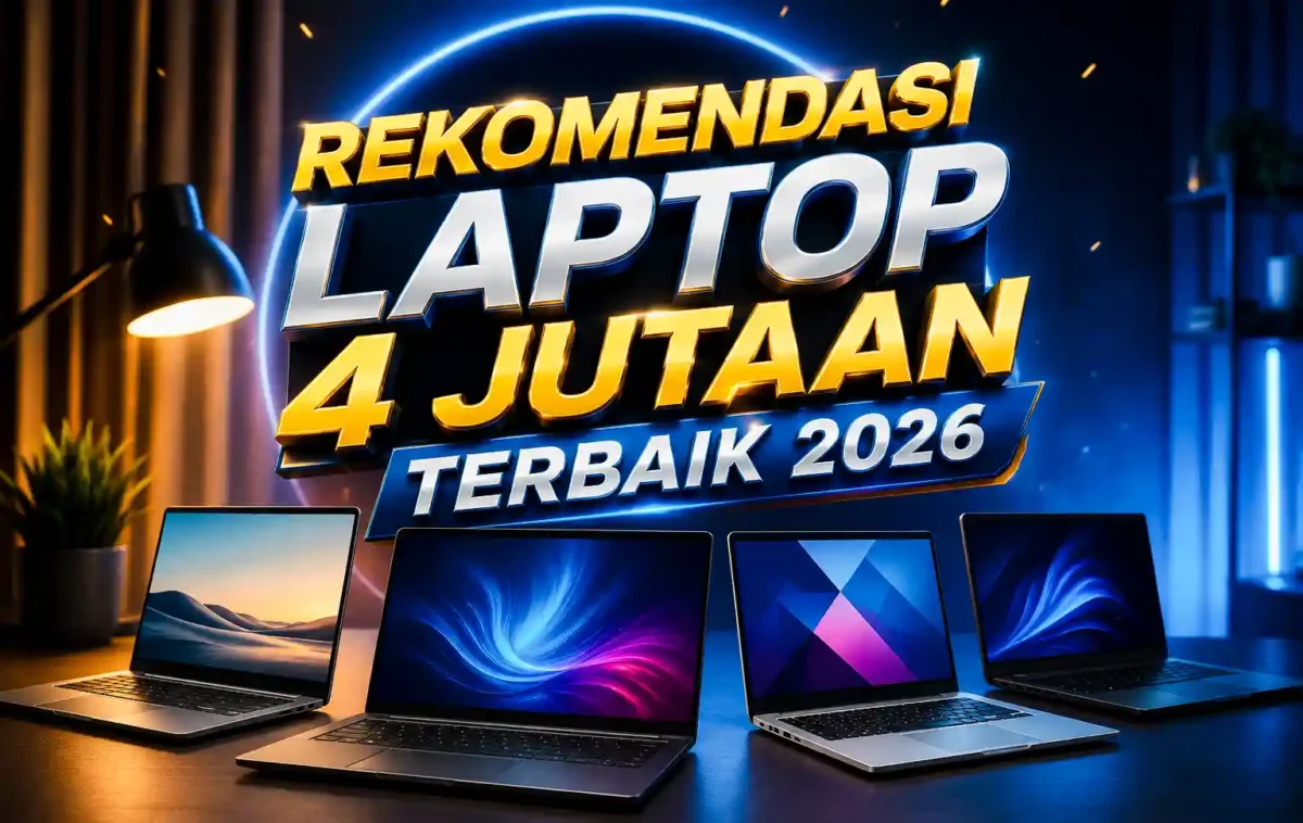 Rekomendasi Laptop 4 Jutaan Terbaik 2026, Cocok untuk Kerja, Kuliah, dan Multitasking. (Foto: AI)