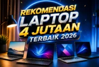 Rekomendasi Laptop 4 Jutaan Terbaik 2026, Cocok untuk Kerja, Kuliah, dan Multitasking. (Foto: AI)