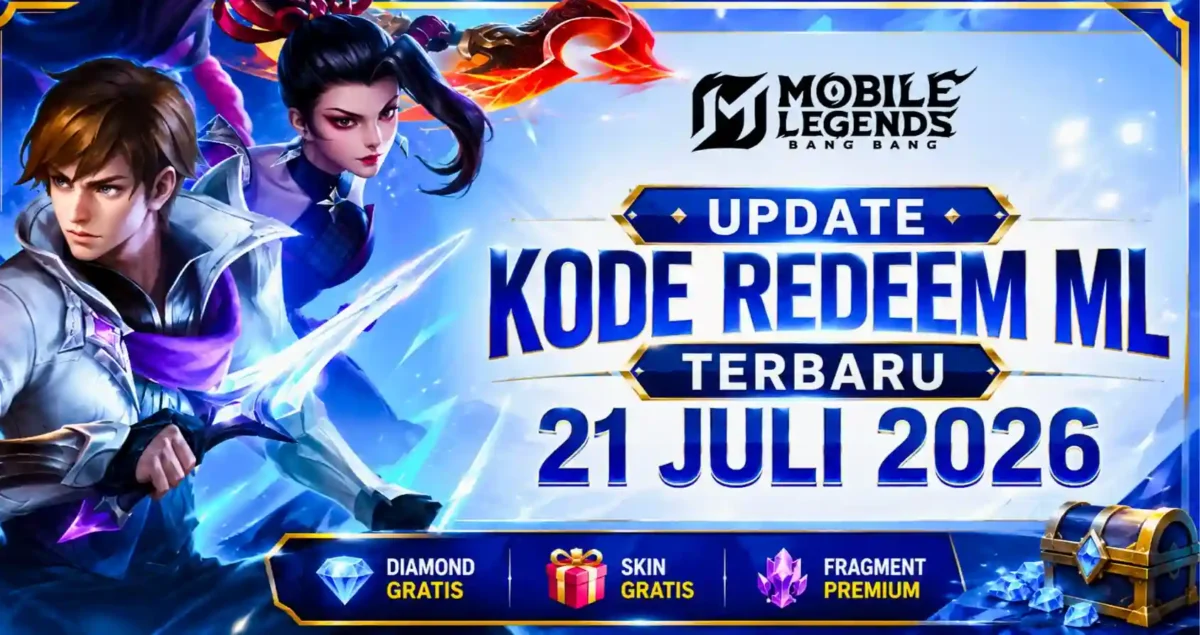 Update Kode Redeem ML Terbaru 21 Juli 2026, Buruan Klaim Skin dan Premium Fragment Gratis. (Foto: mobilelegends)