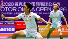 Hasil China Open 2026: Fajar/Fikri Lolos ke 16 Besar Usai Singkirkan Wakil Tuan Rumah. (Foto: X/@INABadminton/okezone)