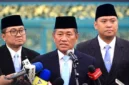 Gubernur Universitas Republik Indonesia (URI) Donny Ermawan, dan Wakil Gubernur URI Yos Sunitiyoso. (Foto: Biro Sekretariat Presiden/detik)