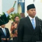 Presiden Prabowo resmi melantik Sudaryono sebagai Kepala Badan Gizi Nasional (BGN) yang baru. (Foto: Sekretariat Presiden/cnnindonesia)