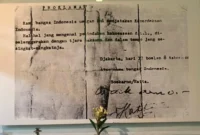 Naskah Proklamasi Kemerdekaan RI: Isi Lengkap, Perubahan, dan Sejarah Perumusannya. (Foto: kompas.com/REZA AGUSTIAN)