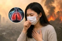 Bahaya Asap Karhutla, Kemenkes Ingatkan Risiko Gangguan Pernapasan hingga Jantung. (Foto: doc.istimewa/harianbanyuasin.disway)