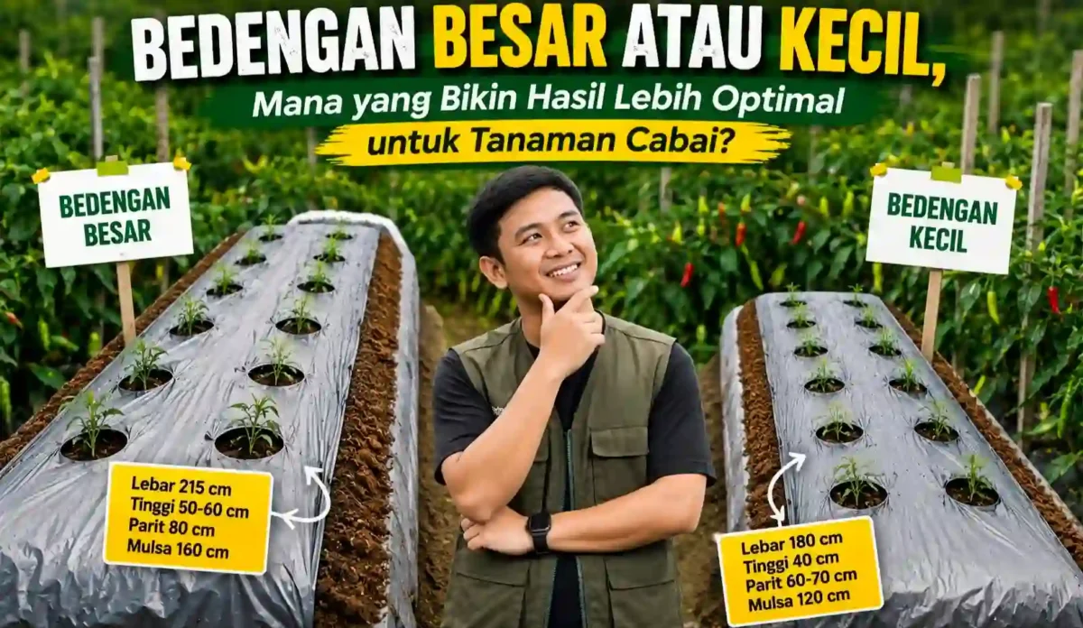 Bedengan Besar atau Kecil, Mana yang Bikin Hasil Lebih Optimal untuk Tanaman Cabai? (Foto: AI)
