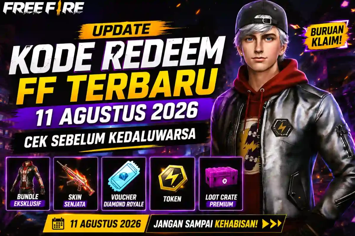 Update Kode Redeem FF Terbaru 11 Agustus 2026, Cek Sebelum Kedaluwarsa. (Foto: ff.garena)