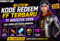 Update Kode Redeem FF Terbaru 11 Agustus 2026, Cek Sebelum Kedaluwarsa. (Foto: ff.garena)