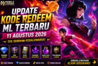 Update Kode Redeem ML Terbaru 11 Agustus 2026, Cek Sebelum Kedaluwarsa. (Foto: mobilelegends)