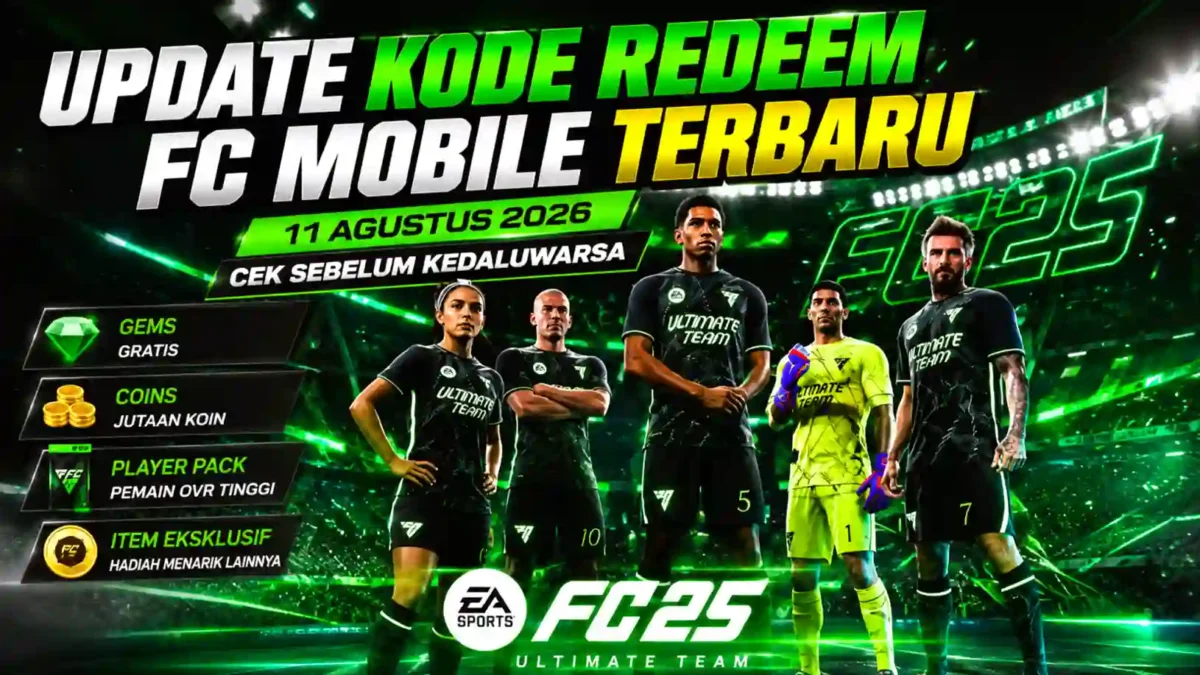 Update Kode Redeem FC Mobile 11 Agustus 2026, Cek Hadiahnya Sebelum Kedaluwarsa. (Foto: goosed)