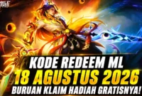 Kode Redeem ML 18 Agustus 2026 Terbaru, Buruan Klaim Hadiah Gratisnya. (Foto: mobilelegends)