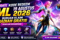 Update Kode Redeem ML 19 Agustus 2026, Buruan Klaim Hadiah Gratis Sebelum Kehabisan. (Foto: mobilelegends)