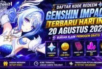 Daftar Kode Redeem Genshin Impact Terbaru Hari Ini, 20 Agustus 2026, Buruan Klaim Primogem Gratis. (Foto: genshin.hoyoverse)