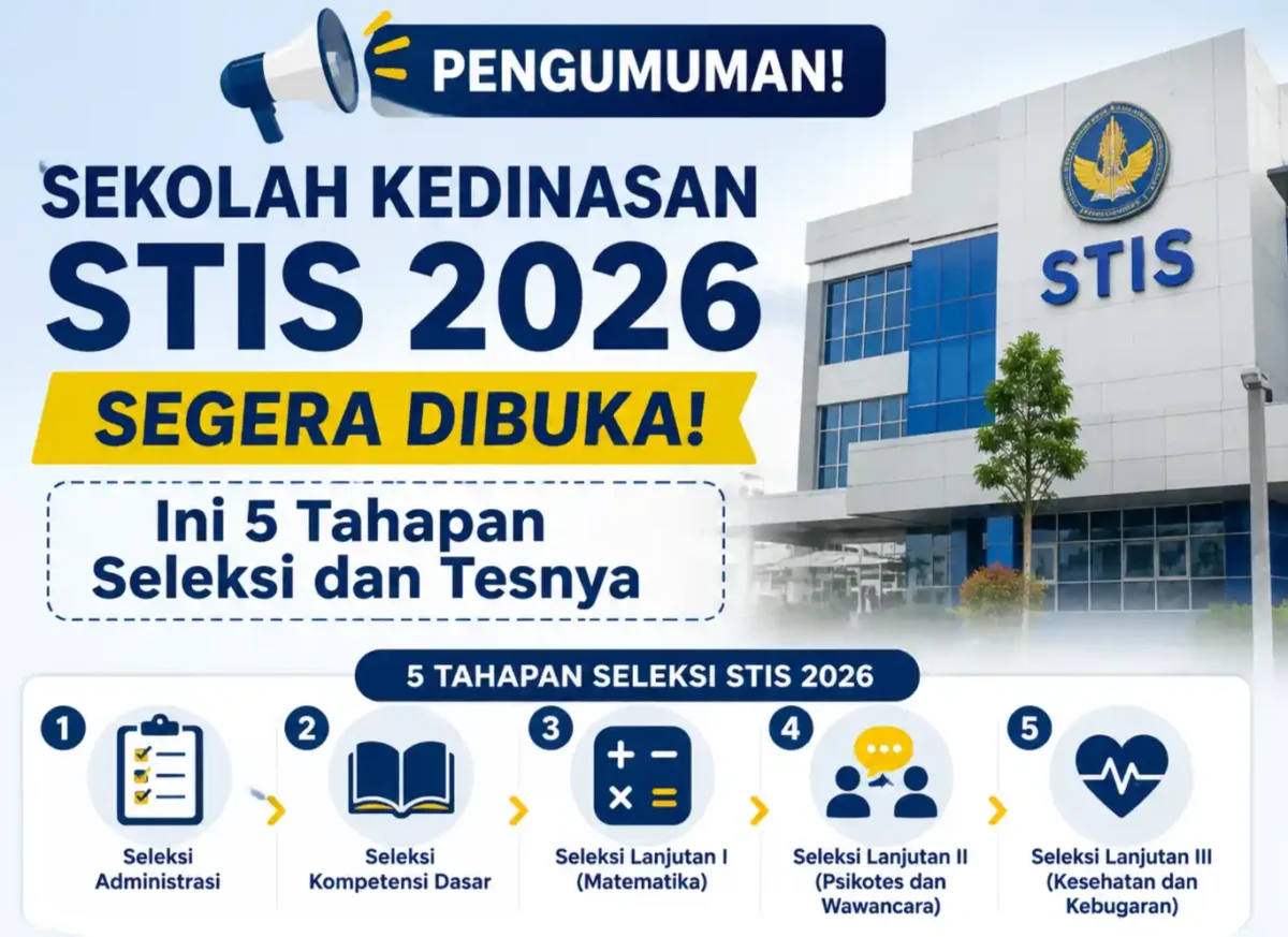 Sekolah Kedinasan STIS 2026 Segera Dibuka, Ini 5 Tahapan Seleksi dan Tesnya. (Foto: AI)