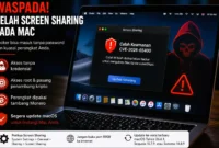 Pengguna Mac Wajib Waspada, Celah Screen Sharing Mulai Dimanfaatkan Hacker. (Foto: AI)