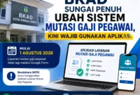 BKAD Sungai Penuh Ubah Sistem Mutasi Gaji Pegawai, Kini Wajib Gunakan Aplikasi. (Foto: AI)