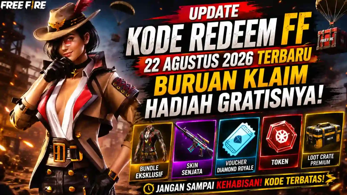 Ada Kode Redeem FF Terbaru 22 Agustus 2026, Segera Coba dan Klaim Hadiahnya. (Foto: ff.garena)