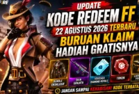 Ada Kode Redeem FF Terbaru 22 Agustus 2026, Segera Coba dan Klaim Hadiahnya. (Foto: ff.garena)