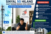 Sinyal 5G Hilang Saat Masuk Rumah atau Gedung? Ini Penyebab dan Cara Mengatasinya. (Foto: AI)