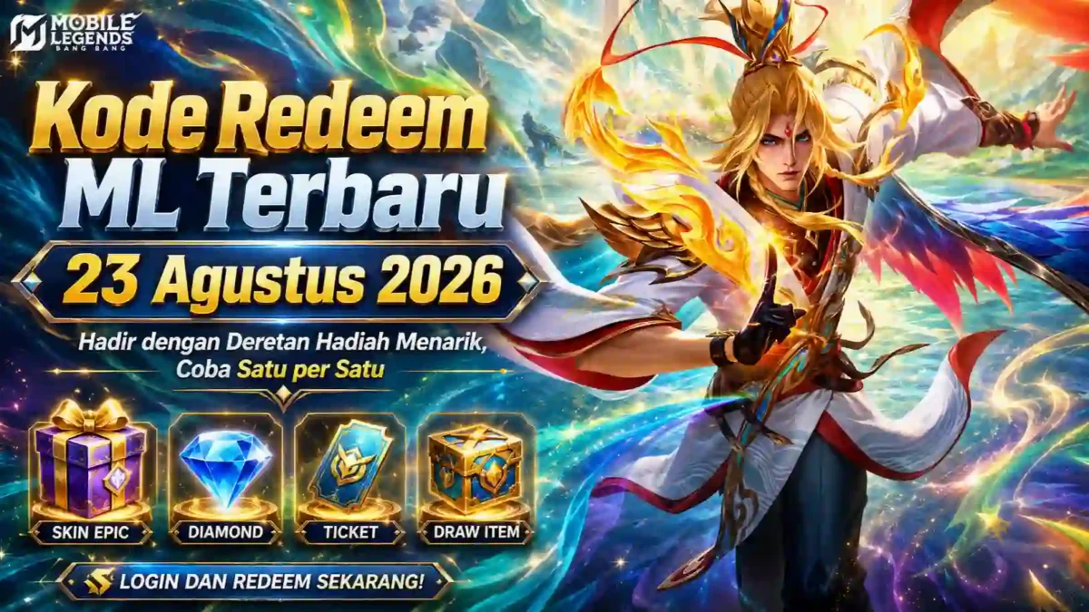 Kode Redeem ML Terbaru 23 Agustus 2026 Hadir dengan Deretan Hadiah Menarik, Coba Satu per Satu. (Foto: mobilelegends)