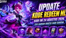 Kode Redeem ML Hari Ini 24 Agustus 2026, Cek Hadiah Gratis dari Moonton. (Foto: mobilelegends)